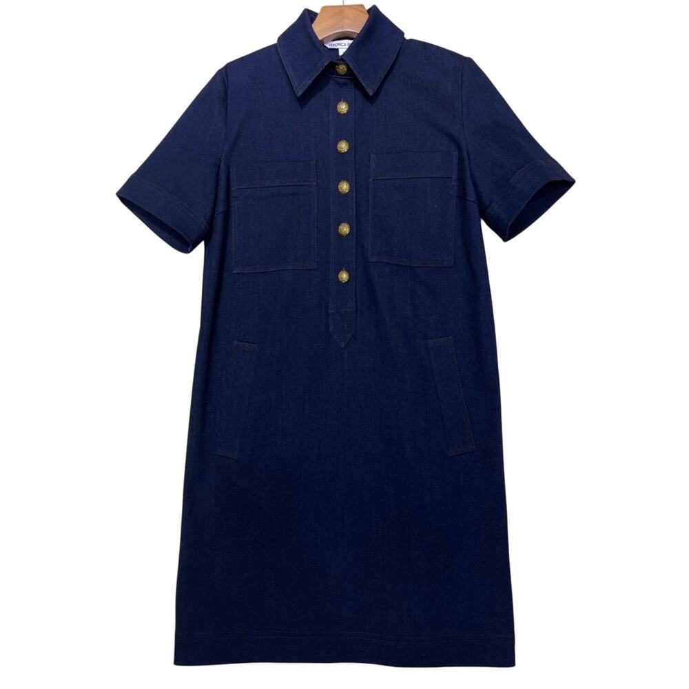 VERONICA BEARD Koulis Denim Dress US 10 - Picture 6 of 9